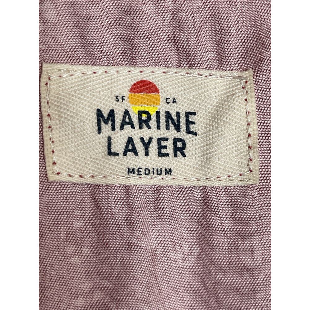 Marine Layer Camila Mini Dress size M Floral V neck Button Front Tencel - Picture 6 of 15